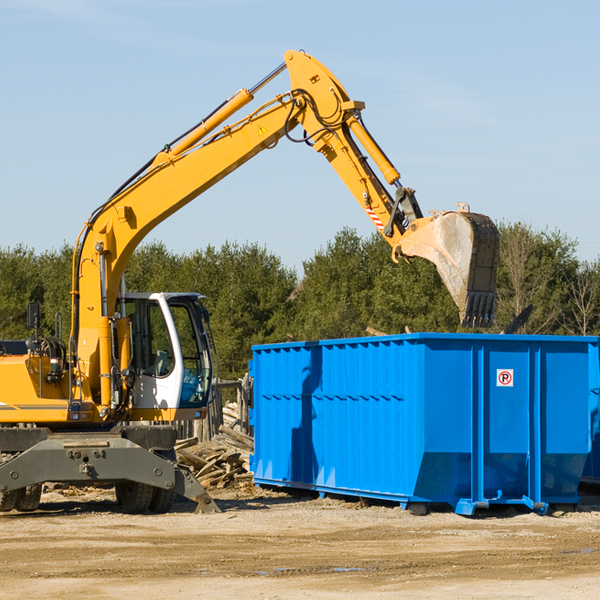 are there any restrictions on where a residential dumpster can be placed in Tempe Arizona